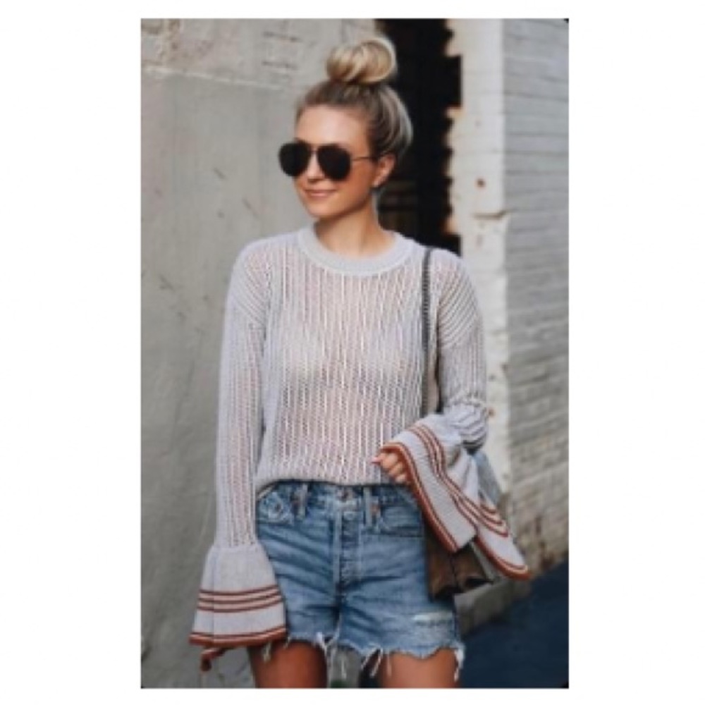 Lovers + Friends Crochet Sweater